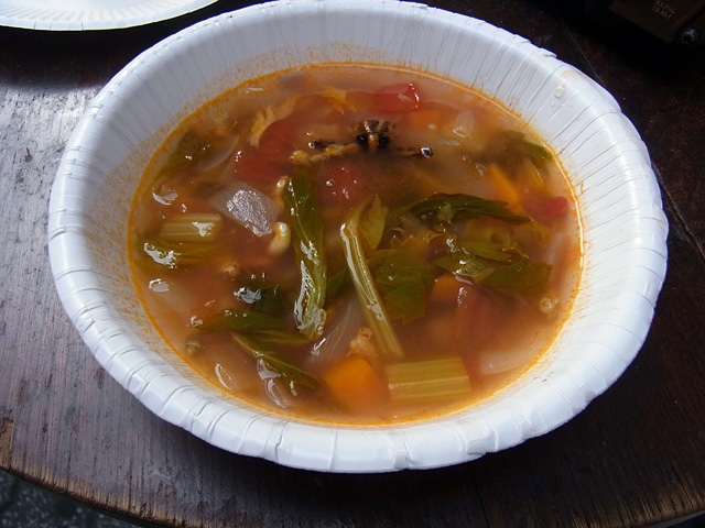 minestrone with baby ants in japan