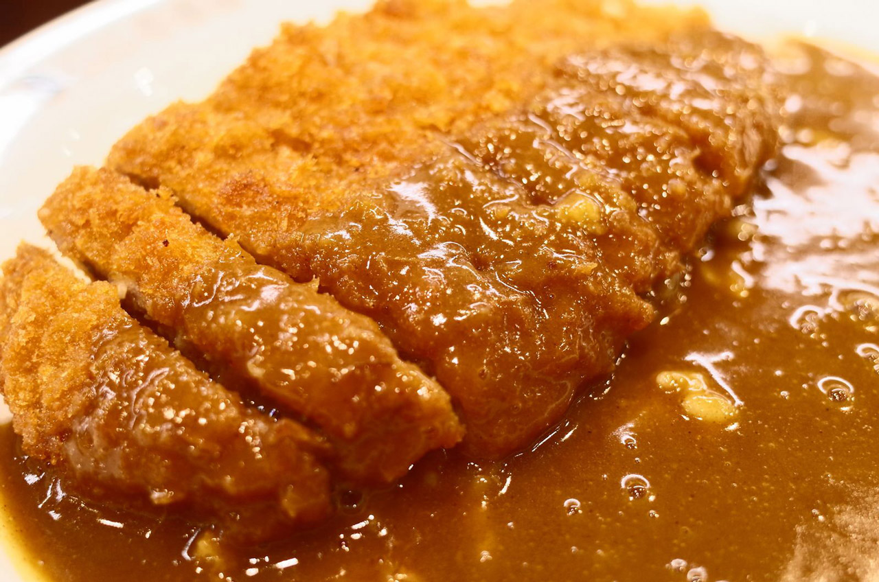 katsu curry and rice at coco curry ichibanya