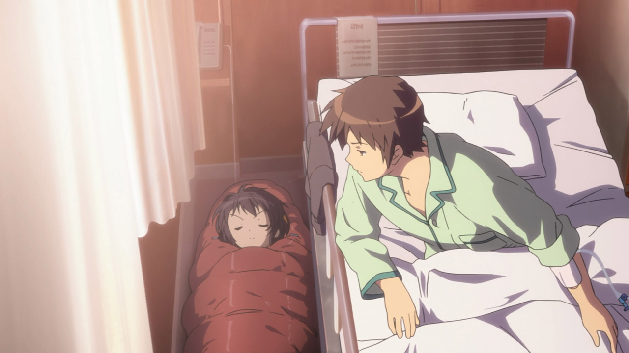 haruhi suzumiya on hospital floor