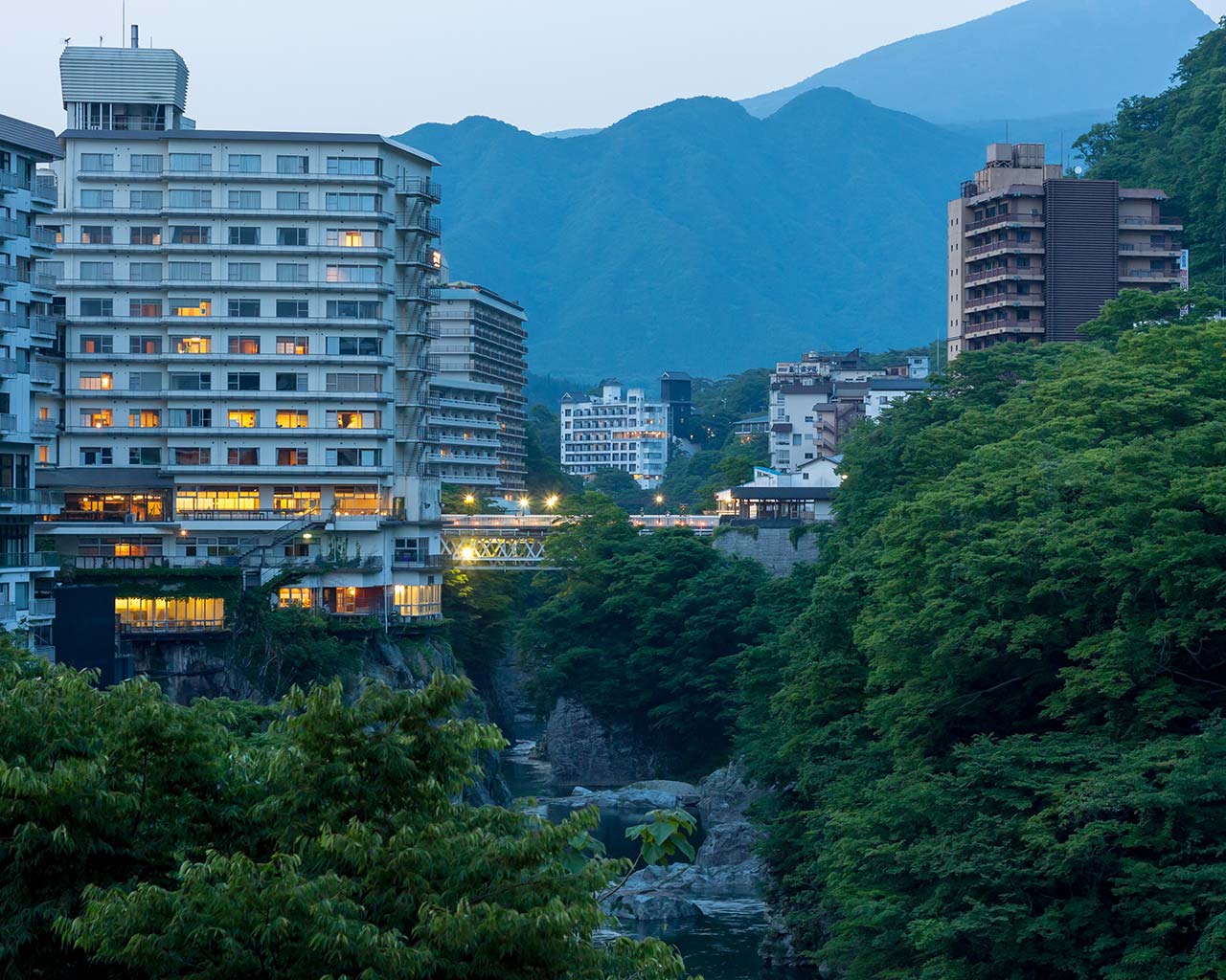 Kinugawa onsen valley and hotels