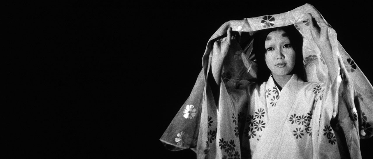 woman in kimono from japanese horror film kuroneko