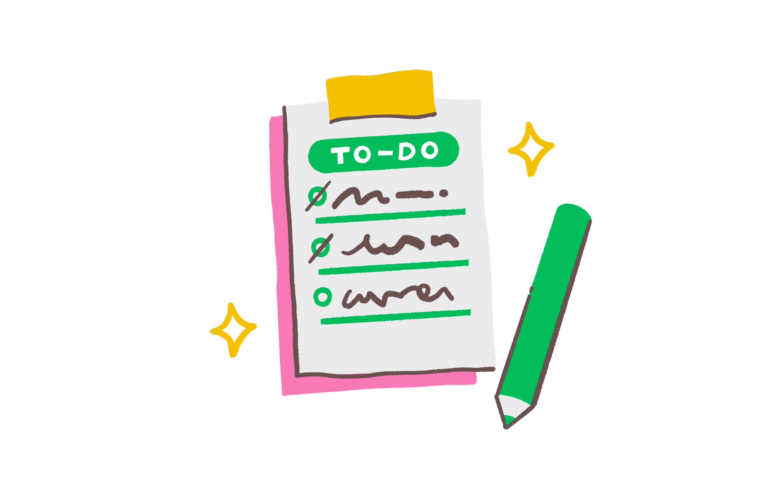 a to-do list