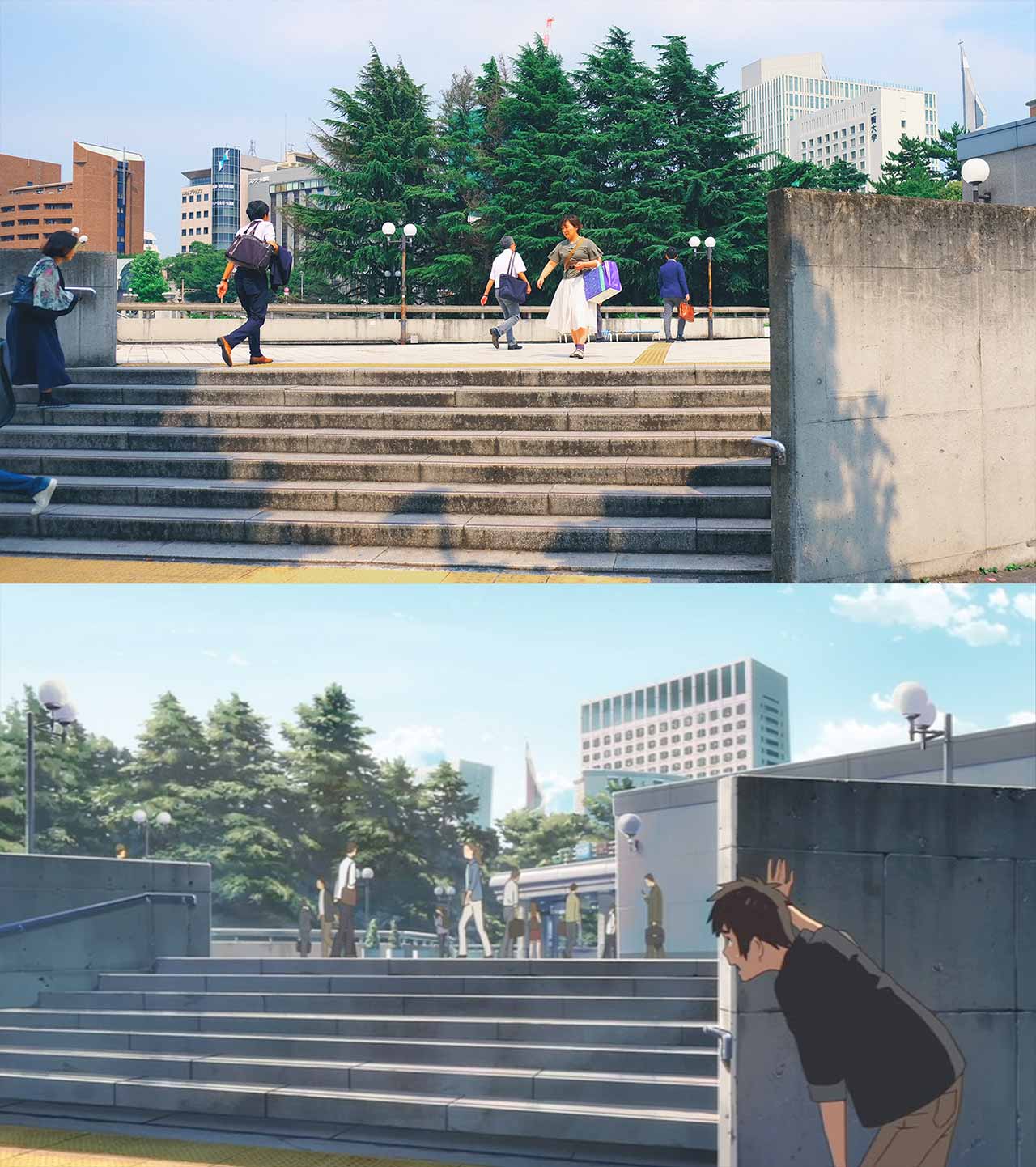 yotsuya station steps in your name anime